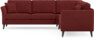 Eden - Hörnsoffa, 2,5+2,5-sits - Röd