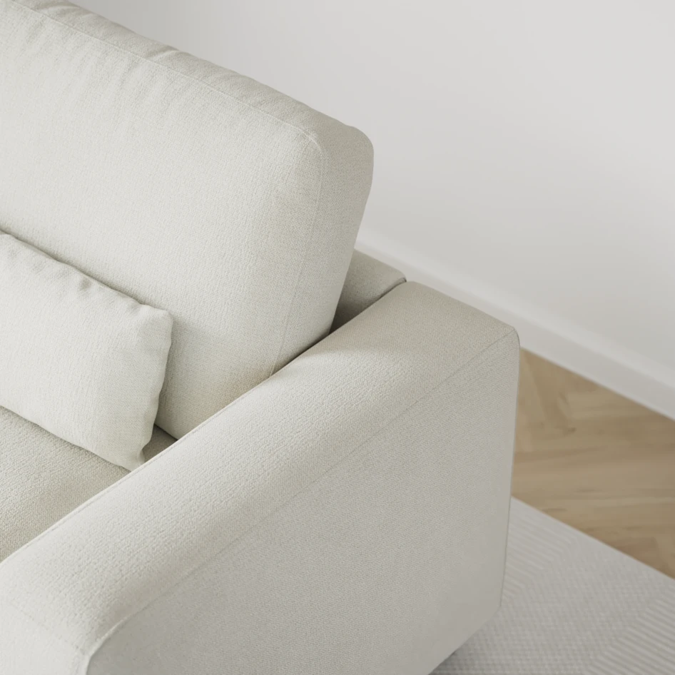 Noma - 3-sits soffa - Vit