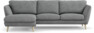 Madison Lux - 2-sits soffa med schäslong vänster - Vit