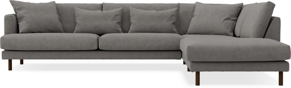 Harper - 3-sits soffa med divan höger - Grå
