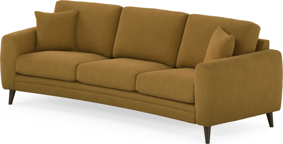 Eden - 3-sits soffa svängd - Gul