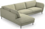 Madison - 3-sits soffa med divan vänster - Grön