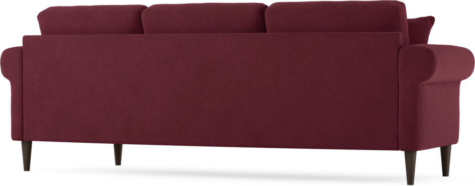 Eden - 3-sits soffa svängd - Röd