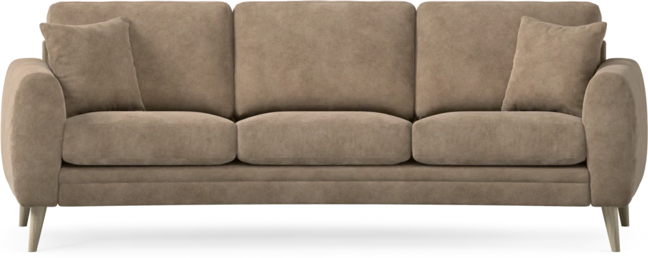 Eden - 3-sits soffa svängd - Beige