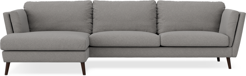 Madison - 3-sits soffa med schäslong vänster - Grå