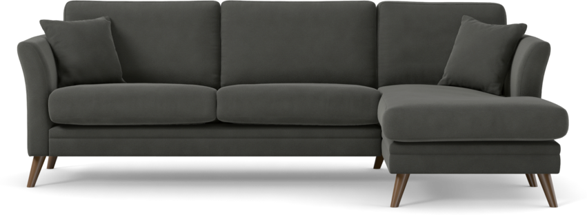 Eden - 2,5-sits soffa med schäslong - Grå
