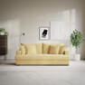 Mila - 3-sits soffa, hel dyna - Gul