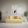 Mila - 3-sits soffa, hel dyna - Gul