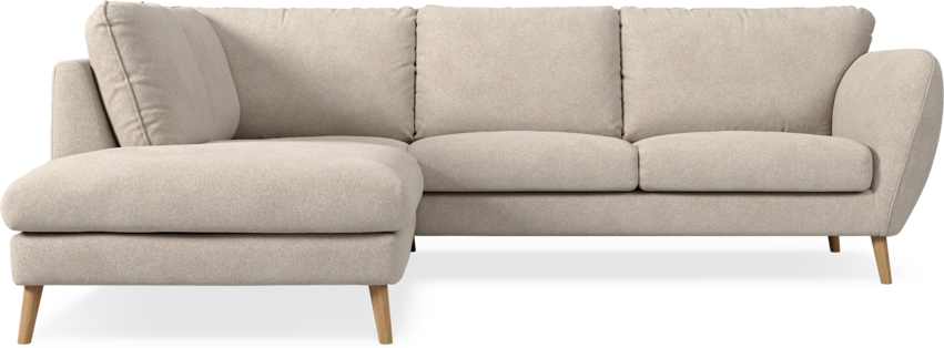 Madison Lux - 2-sits soffa med divan vänster - Vit