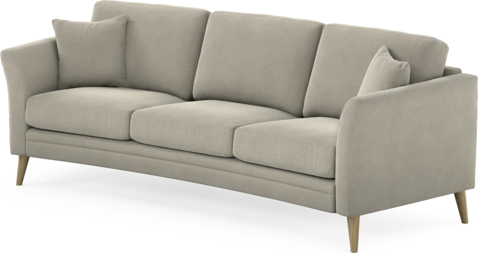 Eden - 3-sits soffa svängd - Brun