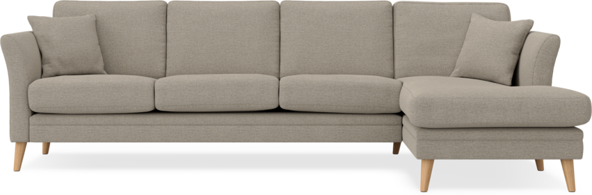 Eden - 3-sits soffa med schäslong - Beige