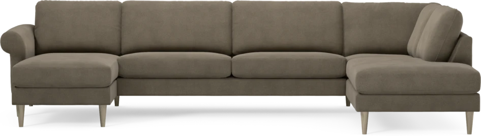 Bridge - 3-sits soffa med schäslong vänster och divan höger - Beige