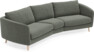 Madison - 3-sits soffa svängd, 90 cm - Grå