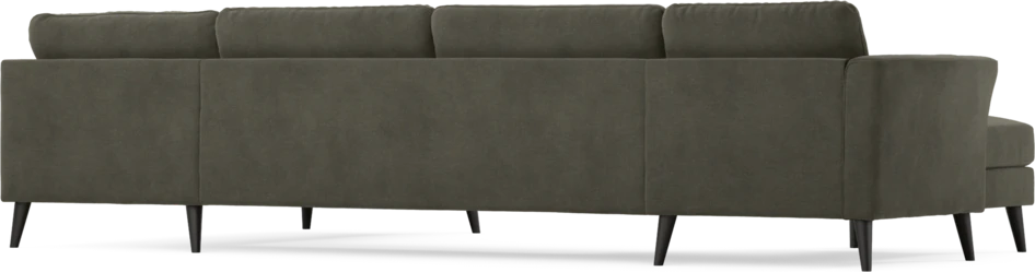 Bridge - 3-sits soffa med schäslong vänster och divan höger - Grå