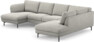 Madison Lux - 2-sits soffa med schäslong vänster och divan höger - Grå