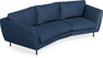 Madison - 3-sits soffa svängd, 70 cm - Blå