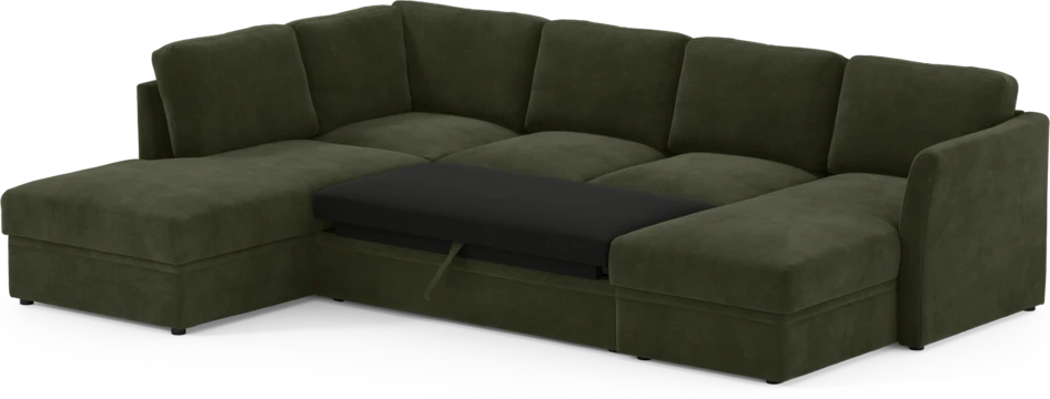 Öland - Bäddsoffa med divan vänster och schäslong höger - Beige
