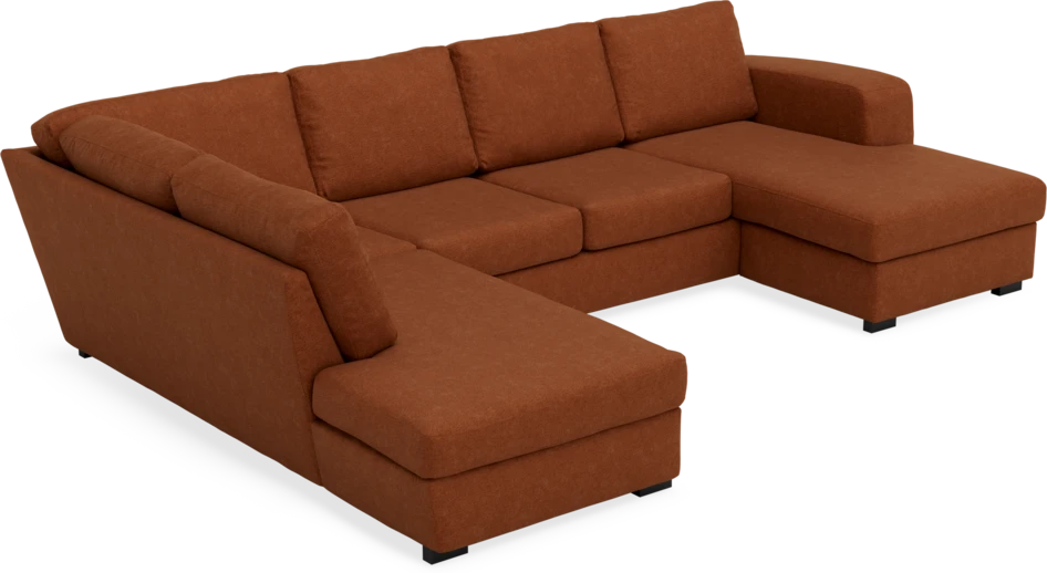 Friday - 3-sits soffa med divan vänster och schäslong höger - Orange