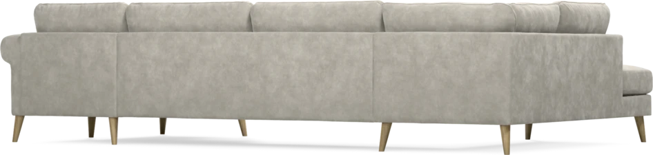 Bridge - 3-sits soffa med divan vänster och schäslong höger - Grå