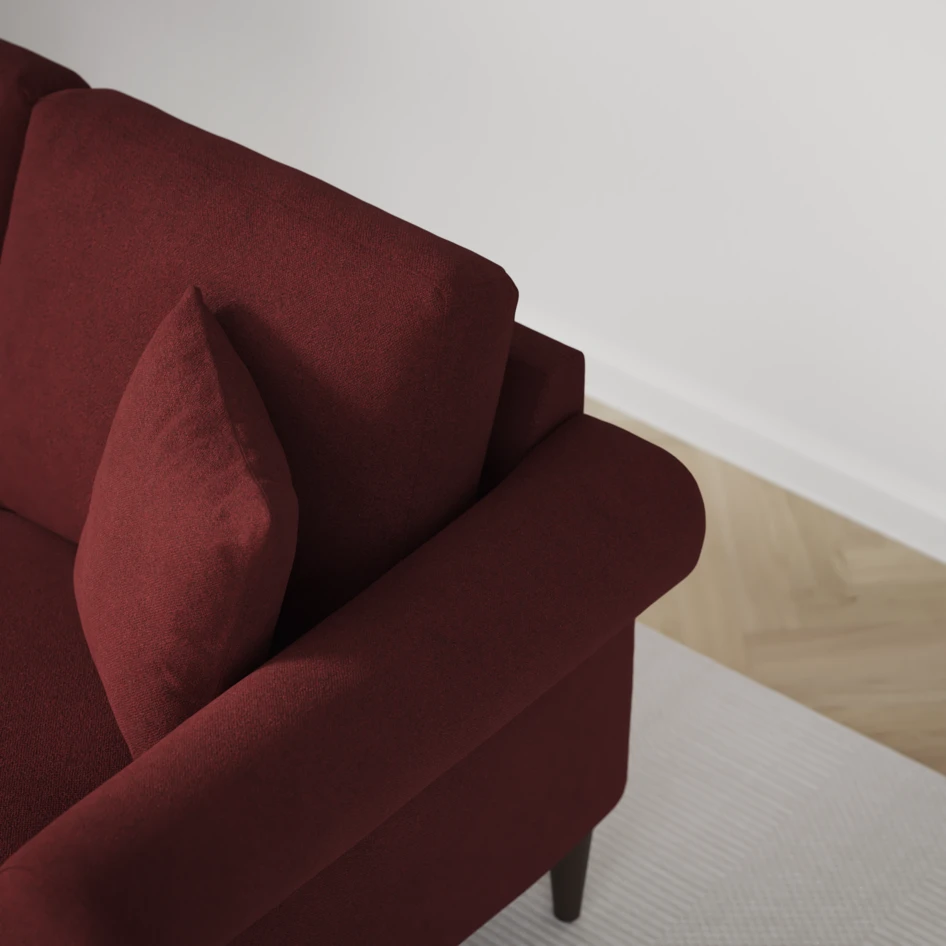 Eden - 2,5-sits soffa - Röd