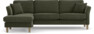 Eden - 2,5-sits soffa med schäslong - Grön