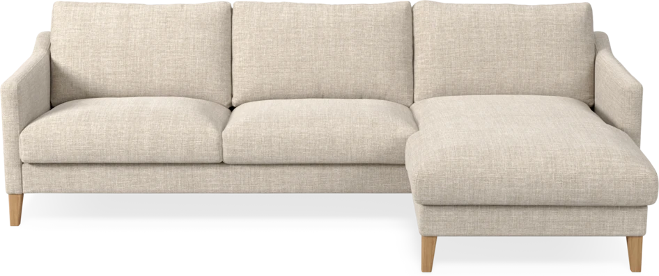 Winston - 3-sits soffa med schäslong, vändbar - Beige