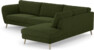 Madison Lux - 3-sits soffa med divan höger - Grön