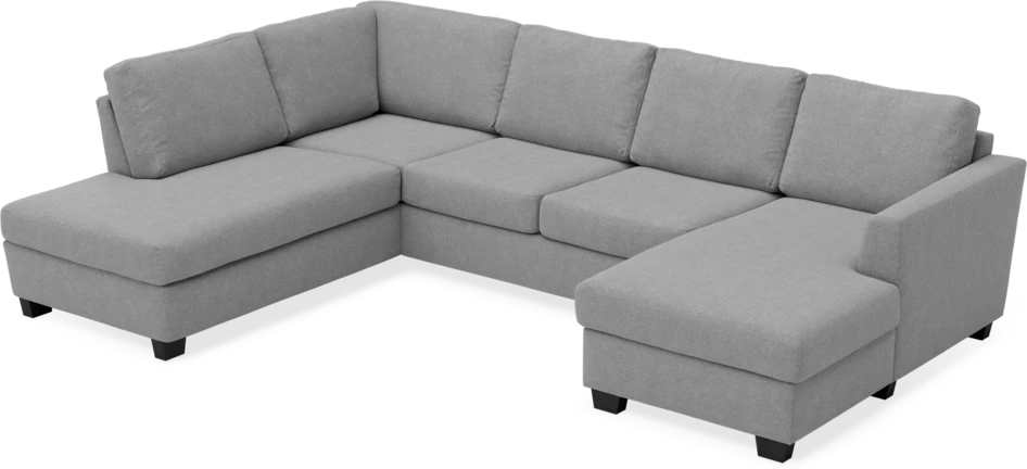 Friday - 3-sits soffa med divan vänster och schäslong höger - Grå