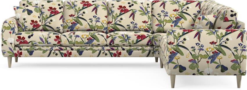 Eden - Hörnsoffa, 3+3-sits - Flerfärgad