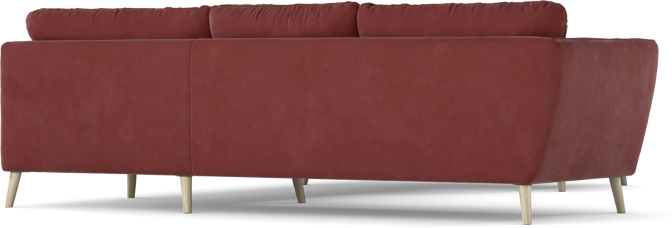 Madison Lux - Hörnsoffa med schäslong höger - Rosa