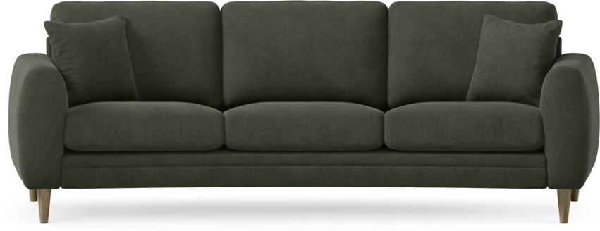 Eden - 3-sits soffa svängd - Grön