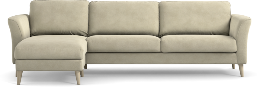 Bridge - 3-sits soffa med schäslong vänster - Beige