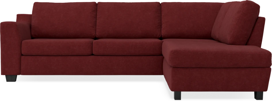 Friday - 2,5-sits soffa med divan höger - Rosa