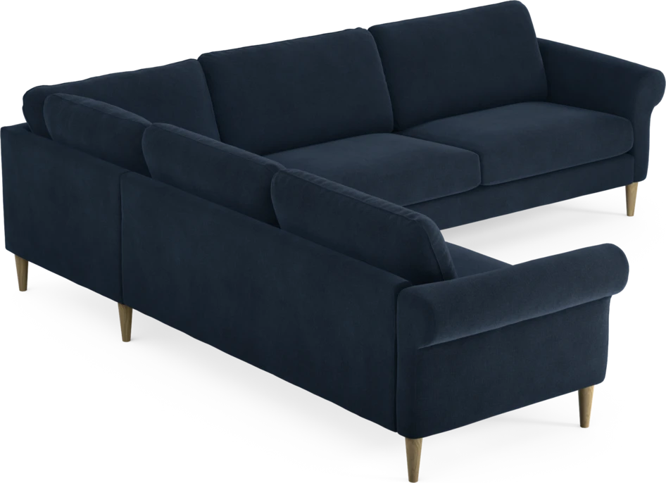 Bridge - Hörnsoffa, 2+3-sits - Blå