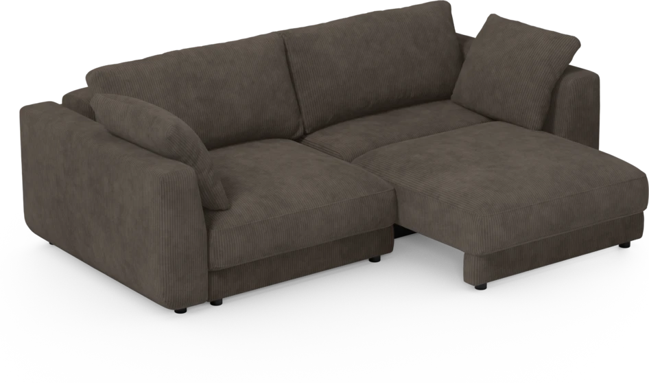 Amie - Bäddsoffa 3-sits - Brun