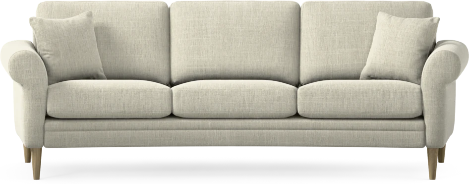 Eden - 3-sits soffa svängd - Beige