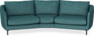 Madison - 3-sits soffa svängd, 90 cm - Turkos