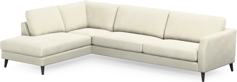 Bridge - 4-sits soffa med divan vänster - Vit