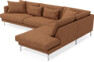 Harper - 3-sits soffa med divan höger - Brun