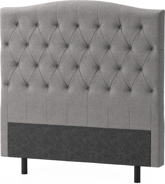 Delux Välvd - Sänggavel, 90-210 cm - Grå