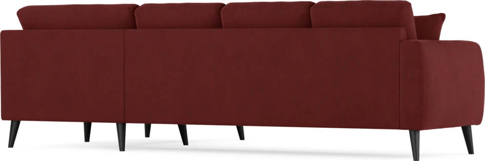 Eden - Hörnsoffa, 3+1-sits - Röd