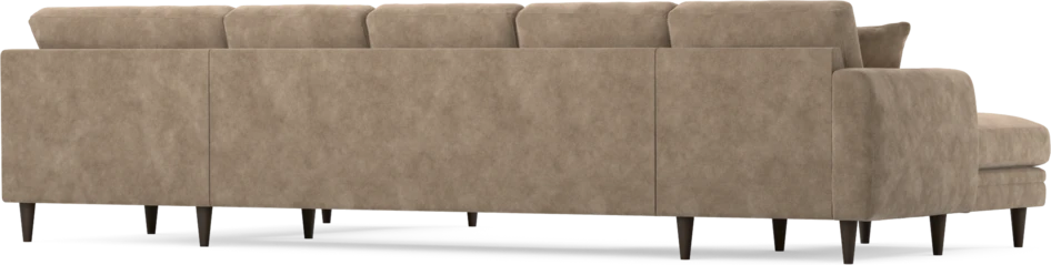 Eden - 3-sits soffa med schäslong vänster och divan höger - Beige