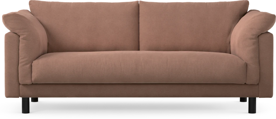 Cherrie - 2,5-sits soffa, hel dyna, fast klädsel - Rosa