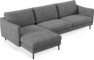 Madison Lux - 3-sits soffa med schäslong vänster - Vit