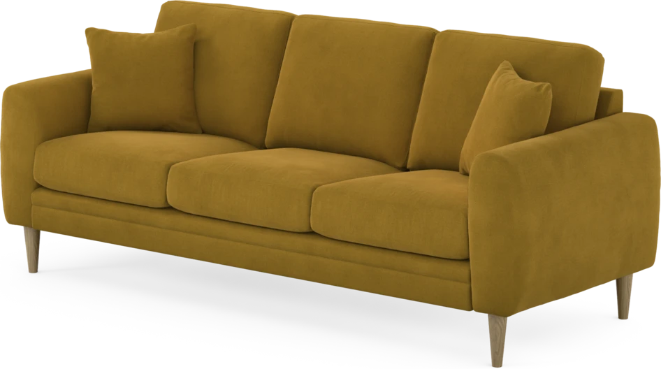 Eden - 3-sits soffa - Gul