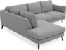 Madison - 2-sits soffa med divan vänster - Grå