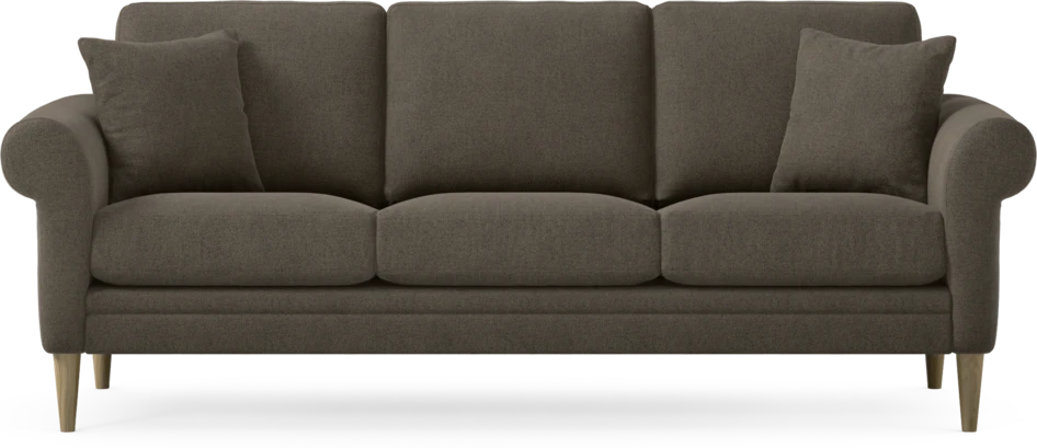 Eden - 3-sits soffa - Brun