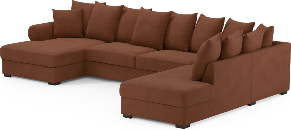 Town - 3-sits soffa med divan höger och schäslong vänster - Orange
