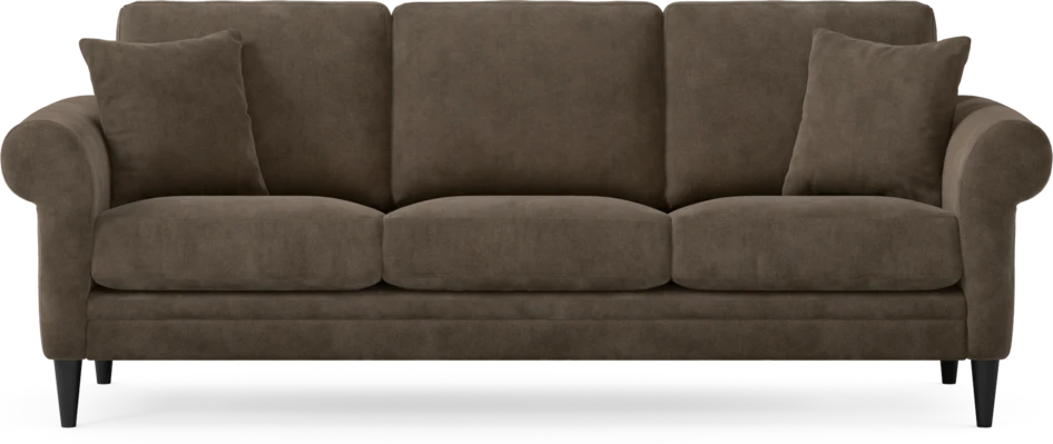 Eden - 3-sits soffa - Brun