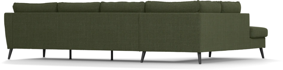 County - 3-sits soffa med divan vänster - Grön
